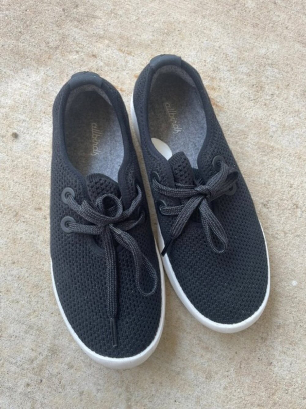 Allbirds Tree Skippers Women’s Casual Sneakers Black With White Soles Size 7 - Picture 2 of 5